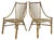 1970s Vintage Sculptural Rattan Bamboo Side Chair-A Pair For Sale - Image 5 of 5
