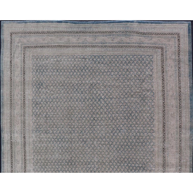 Measures: 8'0 x 10'0 Minimalist Design Antique Persian Tabriz Rug with All-Over Small Scale Design. Keivan Woven Arts /...
