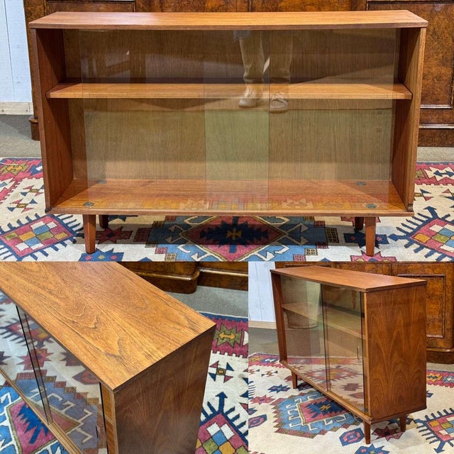 English Teak Display Cabinet, 1970s For Sale - Image 13 of 14