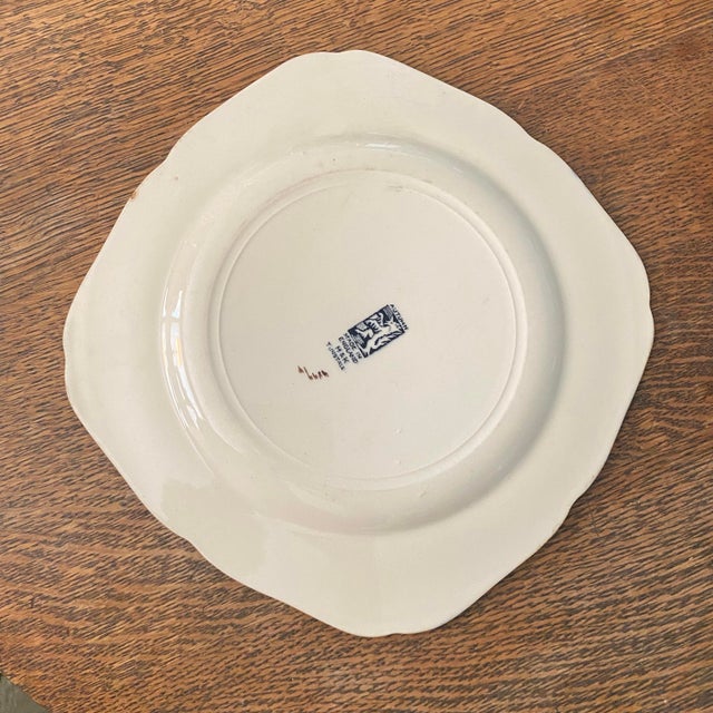 Luncheon Plate made by H & K Tunstall in the Autumn pattern. Hand painted. Width: 8 7/8 in Crafted In England -...