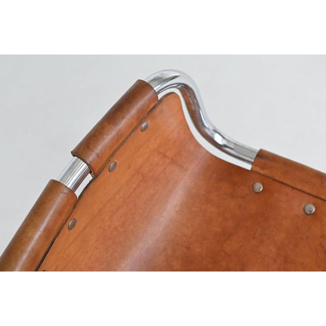 Leather Bar Stools by Charlotte Perriand, 1960s, Set of 3 For Sale - Image 17 of 18