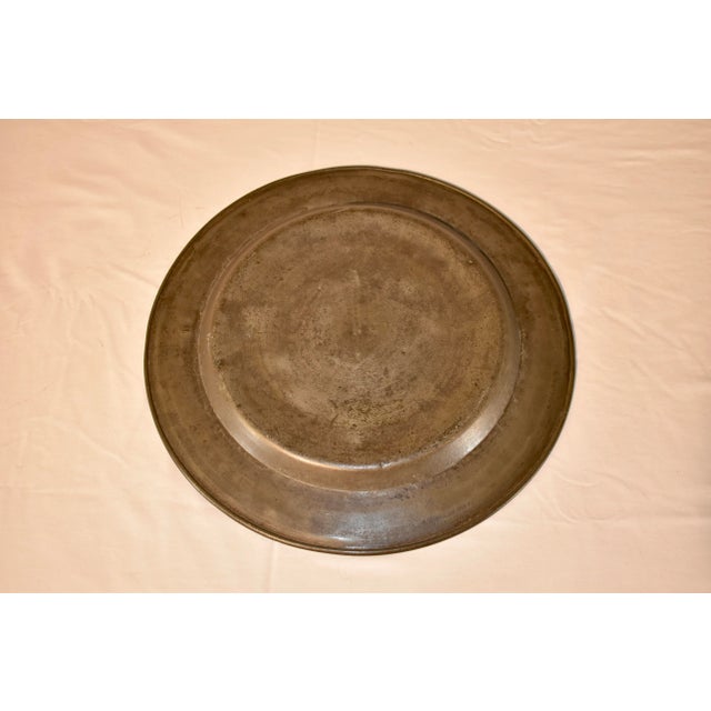 Gray 18th Century English Pewter Charger For Sale - Image 8 of 11