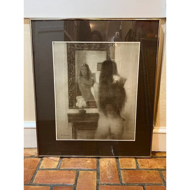 Signed Bill Stilson 1966 nude lithograph . William H Stilson was a popular Rockport, Massachusetts artist known for...