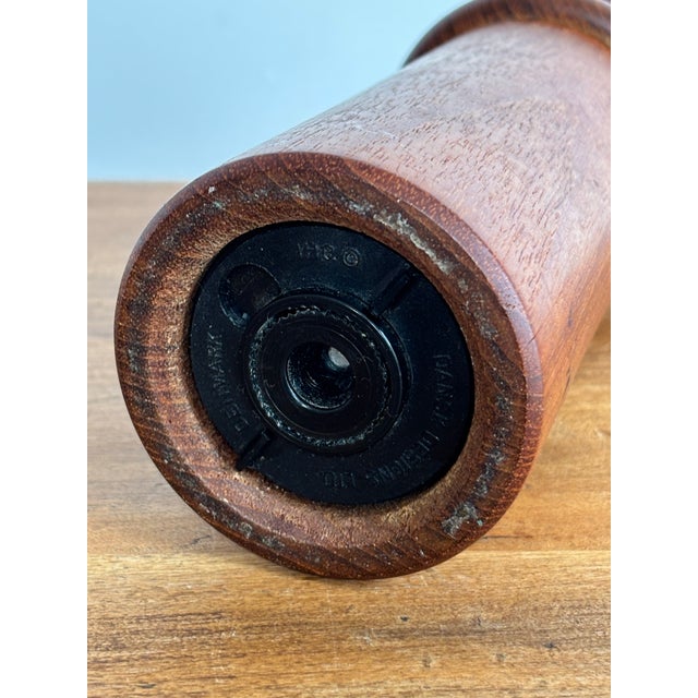 Dansk Designs Vintage 1960s Danish Modern Teak Dansk Designs Salt Shaker Pepper Grinder, Jens Quistgaard For Sale - Image 4 of 5