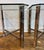 Glass Pair of Vintage MCM Chrome & Glass X - Base End Tables For Sale - Image 7 of 8