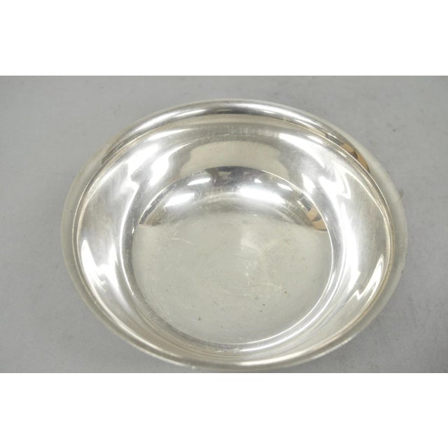 Mid 20th Century Vintage Mid Century Modern Gorham Yc780 8" Silver Plated Serving Bowl For Sale - Image 5 of 9