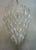 Mid-Century Murano Round Transparent White Color Chandelier For Sale - Image 4 of 11