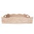 Artifacts Rattan Scallop Collection Square Tray with Cutout Handles in White Wash - 20" For Sale In Houston - Image 6 of 8