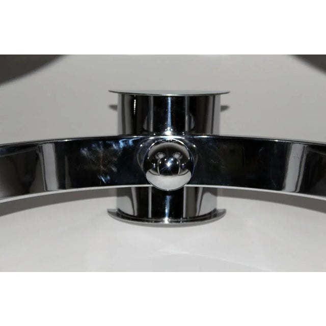 Large Chromed Art Deco Wall Lamps, 1920s, Set of 2 For Sale - Image 6 of 9