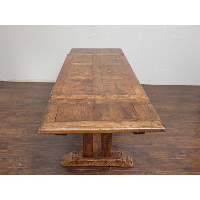 Wood 19th-Century French Fruitwood Extension Dining Table With Two Leaves For Sale - Image 7 of 11