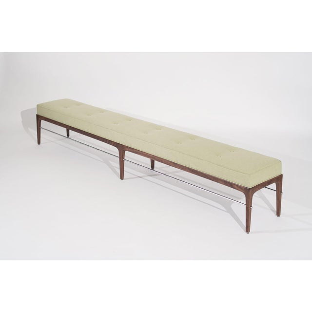 Not Yet Made - Made To Order Linear Bench in Natural Walnut Series 96 by Stamford Modern For Sale - Image 5 of 18