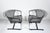 Russell Woodard Pair of Russell Woodard Black Barrel Spring Rocker Lounge Chairs, 1950s, Attributed For Sale - Image 4 of 12