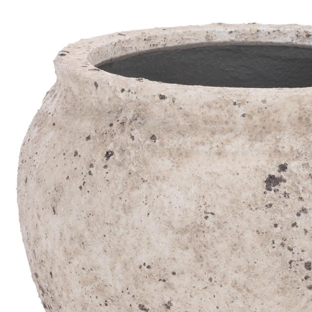 Modern Ramsey Planter Pot, Antique White For Sale - Image 3 of 6