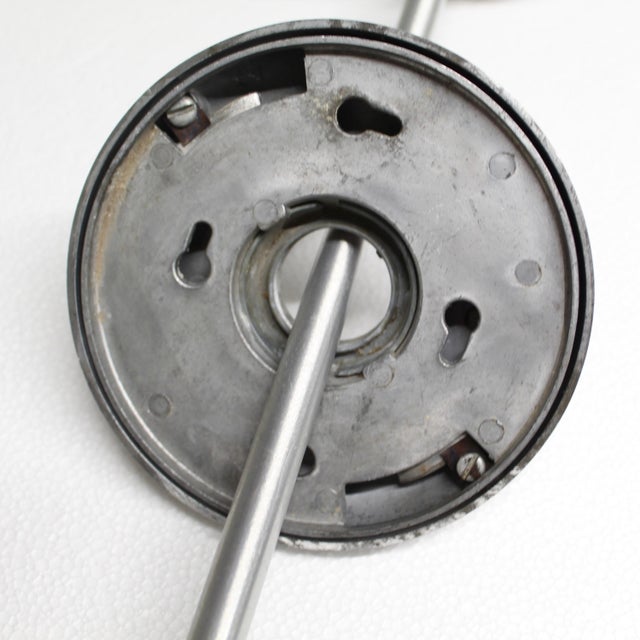 Metal Pair of 1960s Prescolite Perforated Bullet Light Aluminum Pendant Lights For Sale - Image 7 of 10