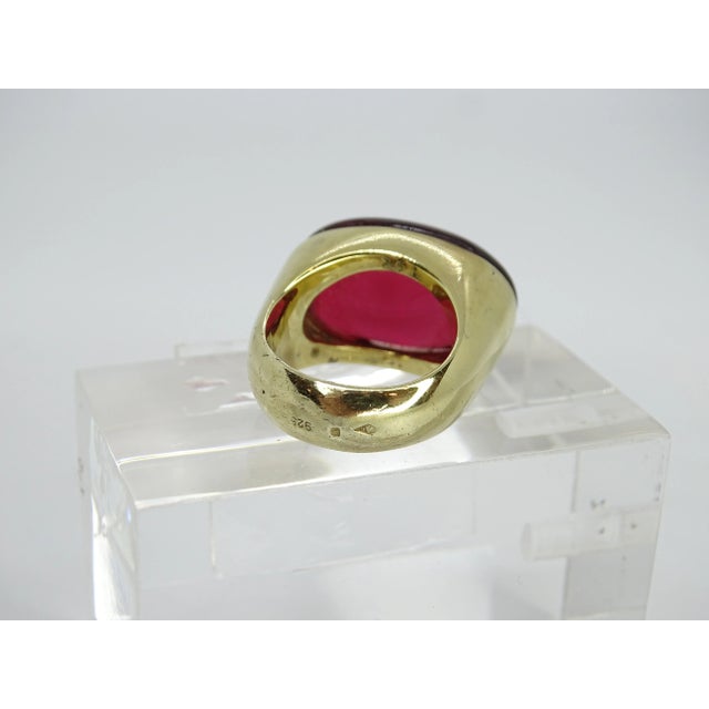 1990s Ring in Plated Silver and Crystal from Daum, France, 1990s For Sale - Image 5 of 18