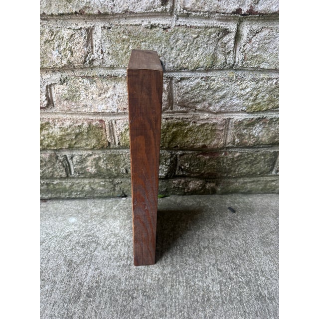 Small Vintage Wooden Wall Mirror For Sale - Image 11 of 12