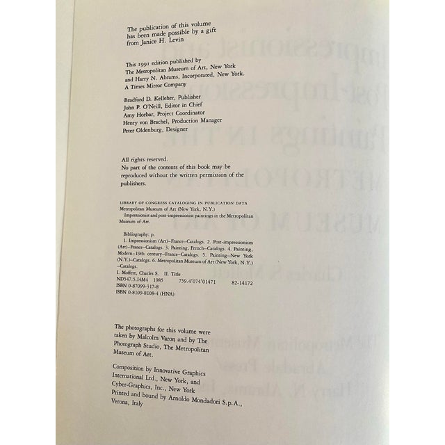 Green Impressionist & Post-Impressionist Paintings - Metropolitan Museum of Art Hardcover 1991 First Edition Dust Jacket, Excellent Condition For Sale - Image 8 of 18
