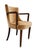 An elegant British Art Deco salon armchair dating to circa 1930, distinguished by its refined proportions, sweeping...