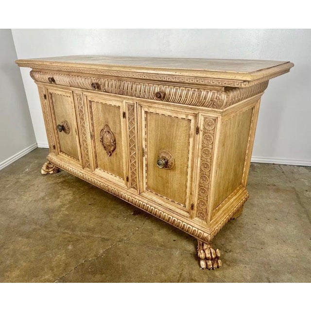 Early 19th Century French Bleached Walnut Credenza For Sale In Los Angeles - Image 6 of 17