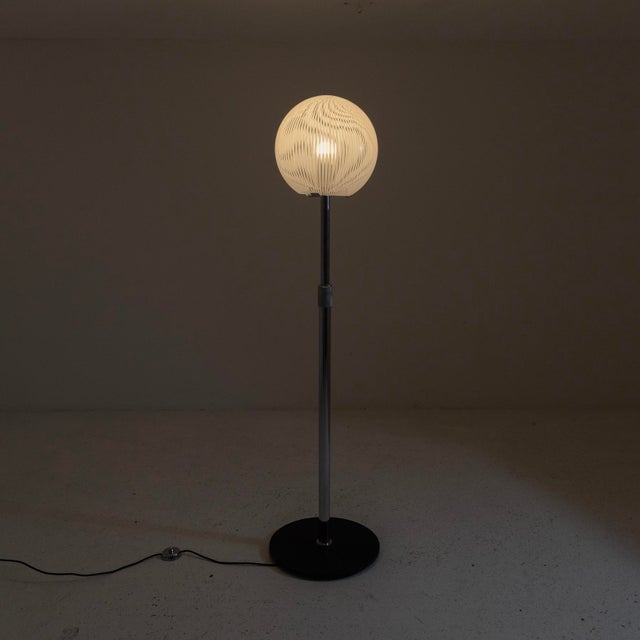 Telescopic Floor Lamp, Venini, 1970s For Sale - Image 9 of 12