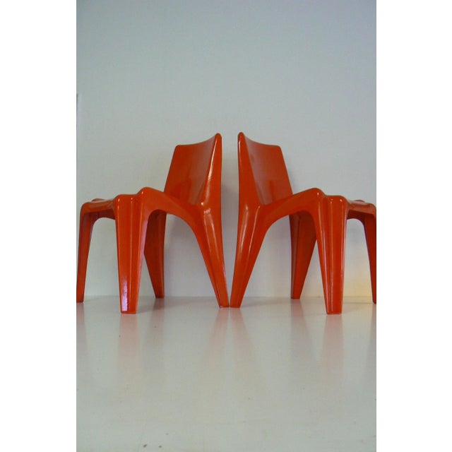 Plastic Set of BA1171 Side Chairs by Helmut Bätzner for Bofinger For Sale - Image 7 of 11