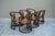 Mid-Century Chairs in Bamboo and Patinated Cognac Leather, 1960s, Set of 6 For Sale - Image 11 of 18