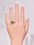 The Rebecca: Ladies 18 Karat White Gold Filigree engagement ring set with 1.30 Carat European Cut Diamond For Sale - Image 10 of 13