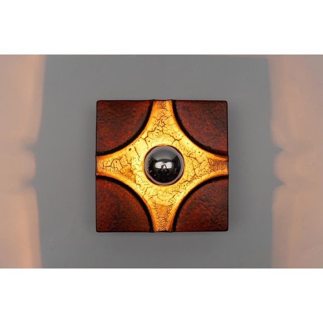 Vintage Ceramic Wall Lights by Pan Keramik, 1960s, Set of 2 For Sale - Image 9 of 18