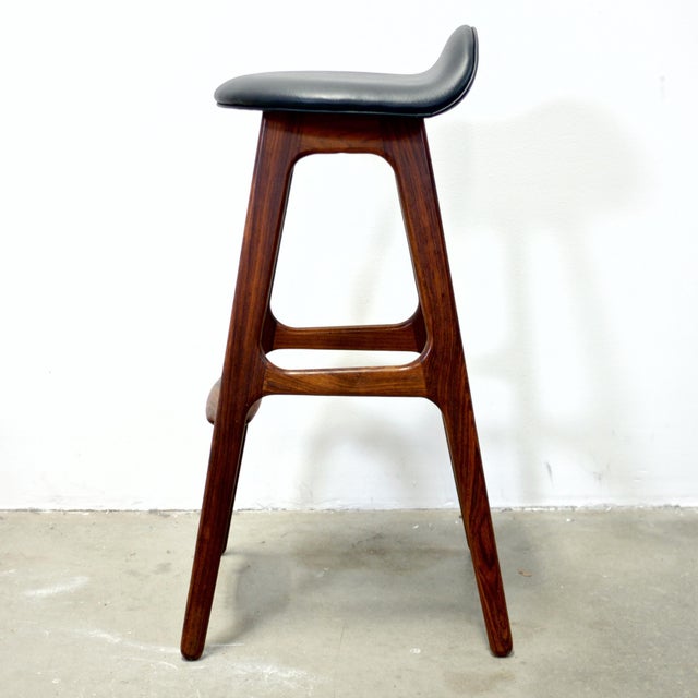 Oddense Maskinsnedkeri a/S Pair of Rosewood Model Od61 Stools Designed by Erik Buch For Sale - Image 11 of 18
