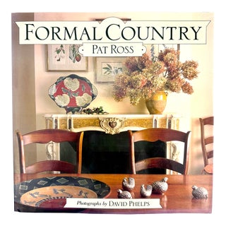 Formal Country Vintage Hardback Coffee Table Book For Sale