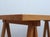 Mid-Century Modern Trestle Beech Writing Desk with Leather Chairs, Italy, 1970s, Set of 3 For Sale - Image 3 of 17