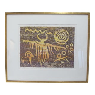 Barbara Mason Signed Limited Edition Framed Color Lithograph Print Shadow Walker For Sale