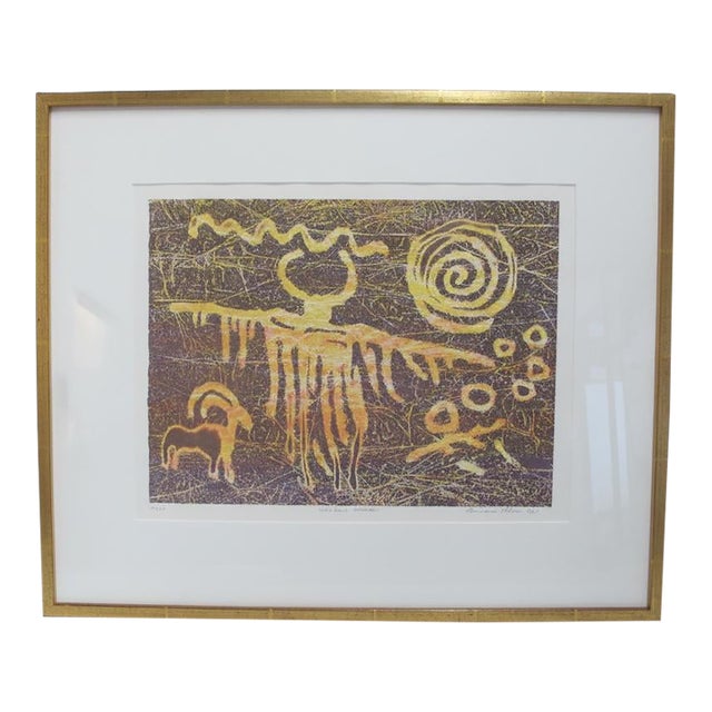 Barbara Mason Signed Limited Edition Framed Color Lithograph Print Shadow Walker For Sale