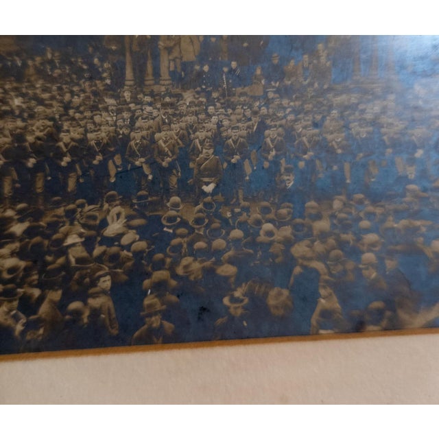 Black 19th Century Photograph of Spanish American War Soldiers at Boston Lowell Railroad Depot For Sale - Image 8 of 11