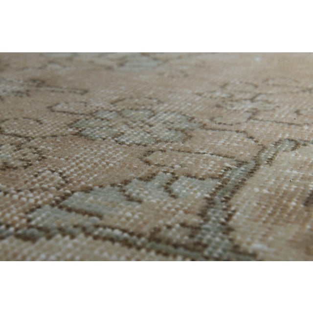 Orange 1970s Vintage Persian Handmade Wool Cotton Orange Area Rug For Sale - Image 8 of 11