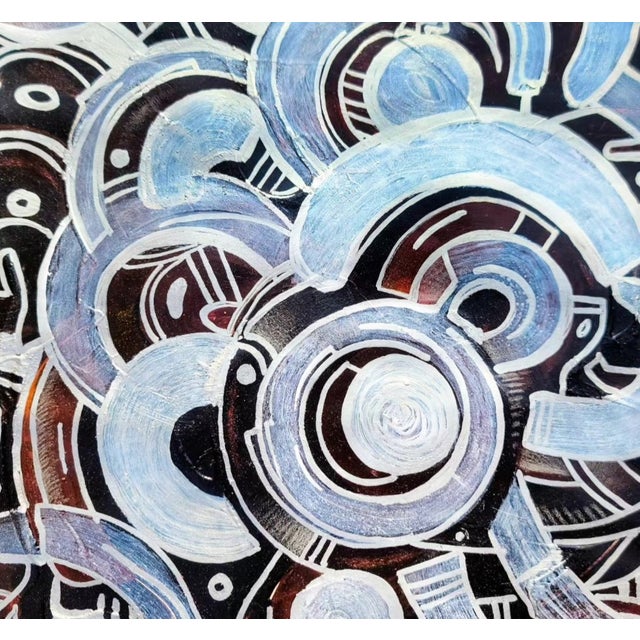 Modern "Pieces of Pith", Acrylic on Paper Painting by Ara Deinde For Sale - Image 3 of 4