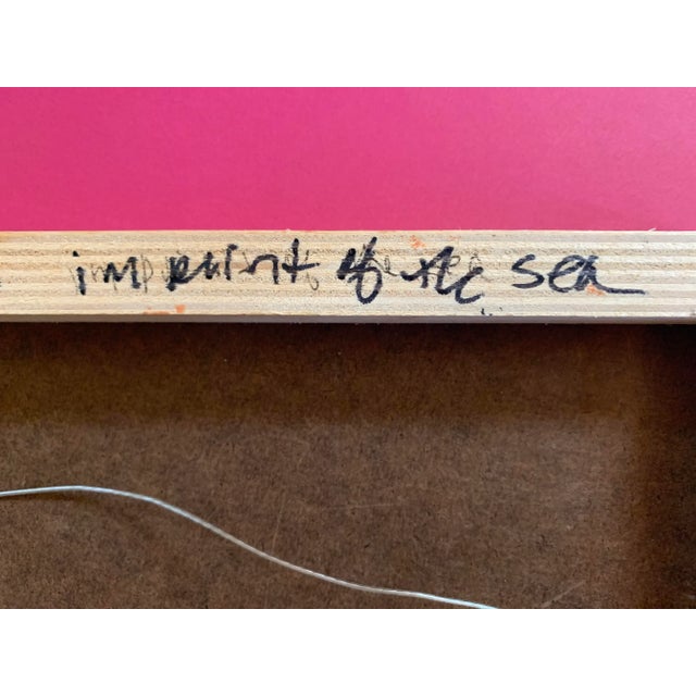 2012 "Imprint of the Sea" Abstract Seascape Oil Painting by Gail Winbury For Sale - Image 9 of 9