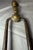 Antique 18th Century Wrought Iron Turned Brass English Fireplace Tongs Tool 20 For Sale In New York - Image 6 of 9