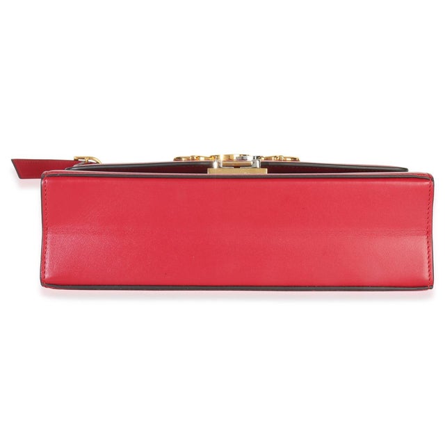 2010s Red Smooth Calfskin Small Zumi Shoulder Flap Bag For Sale - Image 5 of 9