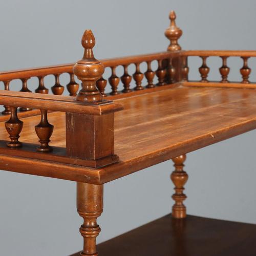Antique Walnut Shelf with Feet, Italy, Mid-19th Century For Sale - Image 3 of 9