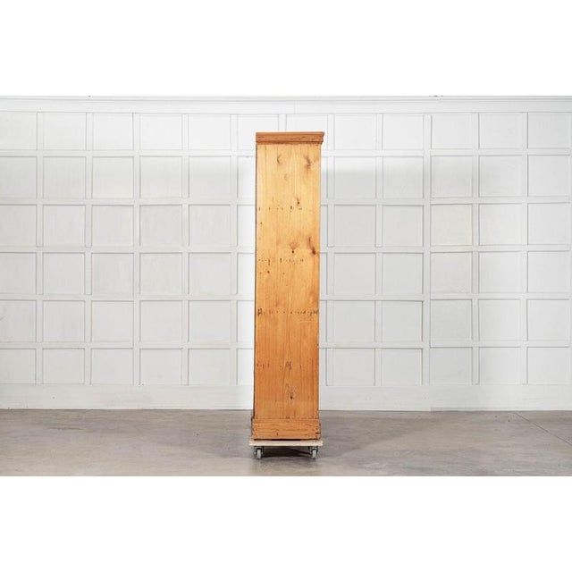 Large 19th Century English Pine Housekeepers Cabinet, 1890 For Sale - Image 8 of 18