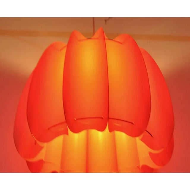 Red Danish Red Plastic Lamp For Sale - Image 8 of 12