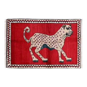 Pasargad DC Fine Hand Knotted Cheetah Design Persian Shiraz Rug