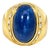 Late 20th Century Estate 4ct Cabochon Sapphire & Diamond Ring, Size 7 For Sale