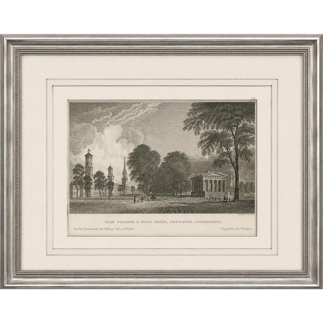 Joseph Meyer and Hermann Meyer, Yale College and State House New Haven Connecticut, 1850, Engraving For Sale - Image 9 of 10