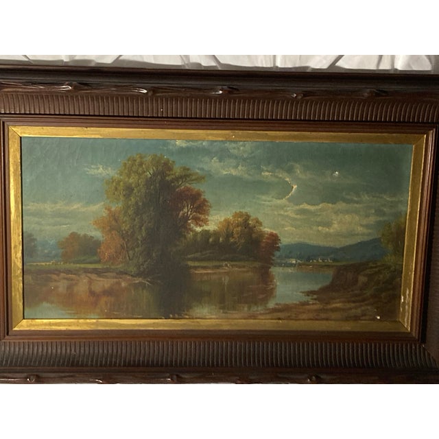 African-American Celebrated 19th-Century Landscape Ohio River Valley Landscape by Prominent Painter Robert S. Duncanson (1821-1872), For Sale - Image 12 of 12