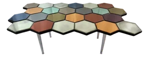 Hexagon Series Table by Olivier de Schrijver, 1990s