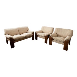 Italian Sapporo Seating Group by Mario Marenco for Mobil Girgi, 1970s, Set of 3 For Sale
