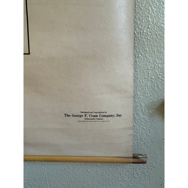 Mid-Century Modern Vintage 1969 Typing Instruction Pull-Down Chart – Secretary School Poster — Poster A For Sale - Image 3 of 5