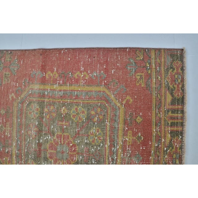 Vintage Turkish Rug, Japandi Style Red Runner For Sale - Image 10 of 10
